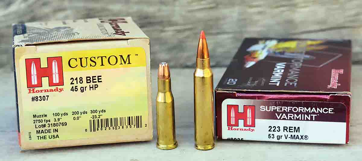 Small capacity cartridges such as the .218 Bee generally require much less primer energy to achieve proper ignition than larger cartridges such as the .223 Remington, especially when the latter is used in conjunction with hard to ignite double-base spherical powders.